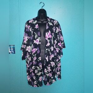 LuLaRoe Dark Floral Kimono